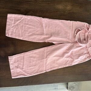 Pink Paperbag crop Bottoms